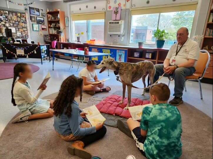 Students love visits from fuzzy friends in the classroom. Children reading with dogs had significantly higher improvements in reading competence, motivation, and reader self-confidence than those without